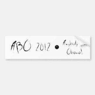 ABO 2012 BUMPER STICKER