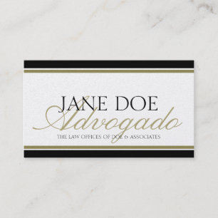 Abogado Advogado Business Card