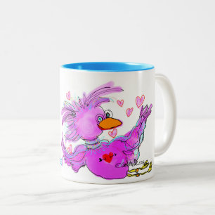 ABOLISH BLANDNESS LUV BIRDIE mug