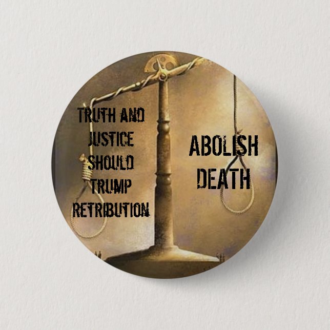 Abolish Death 2 Inch Round Button (Front)