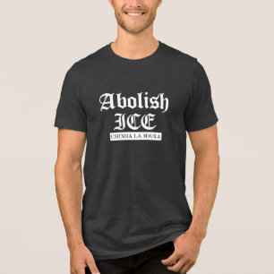 Abolish ICE – Gothic Protest Statement Tri-Blend Shirt