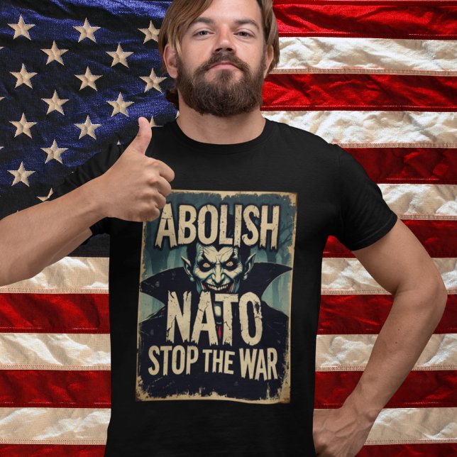 Abolish NATO Halloween Vampire Anti War Peace T-Shirt (Creator Uploaded)
