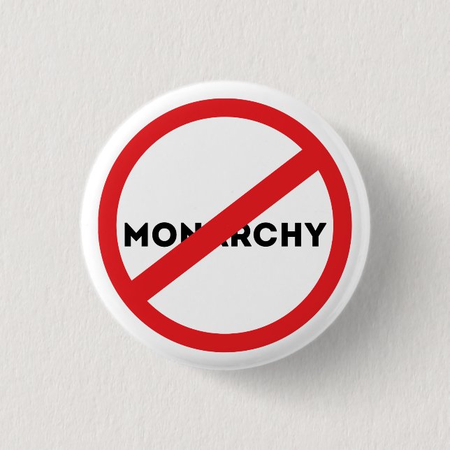 Abolish the Monarchy 1 Inch Round Button (Front)