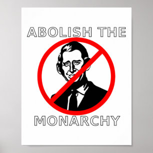 Abolish The Monarchy - King Charles  Poster