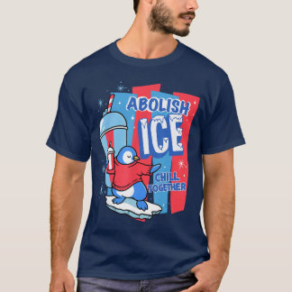 Abolishhe Ice Penguin Slush Drink Funny Summer Chi T-Shirt