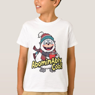 Abominably Cool Winter Yeti Design T-Shirt