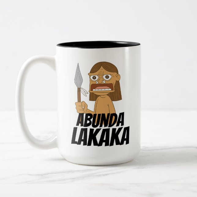 Abonda La Caca  Two-Tone Coffee Mug (Left)