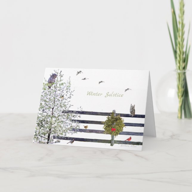 Abondance de la Terre : Carte de vœux du solstice  (Devant)