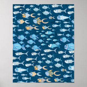 Abondance des poissons - affiche