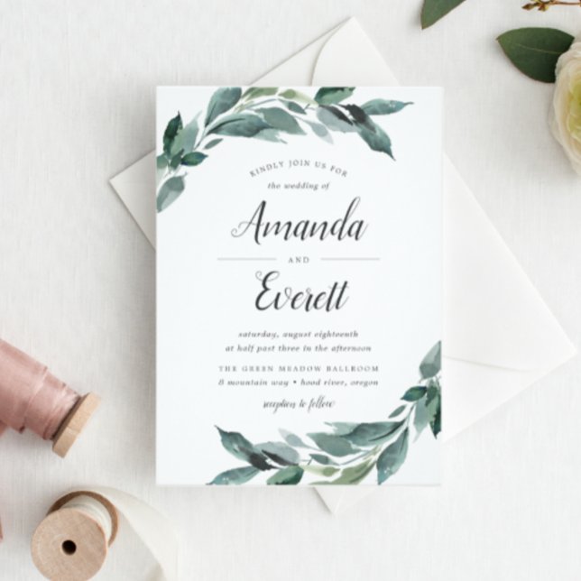 Abondant Faire-part de mariage de Foliage (Créateur téléchargé)