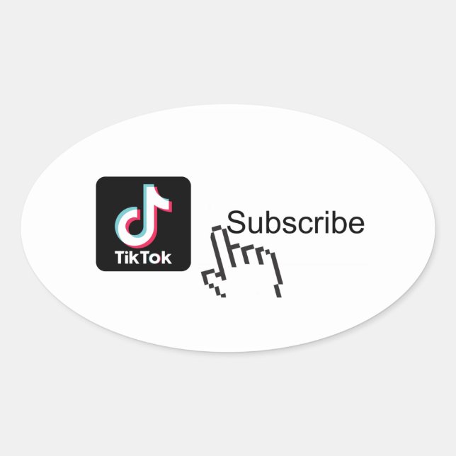 abonnez-vous à mon autocollant de canal Tiktok (Devant)
