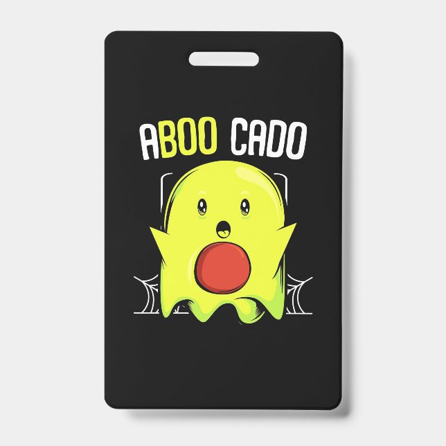 Aboocado Avocado Halloween Badge (Front)