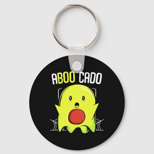 Aboocado Avocado Halloween Keychain (Front)