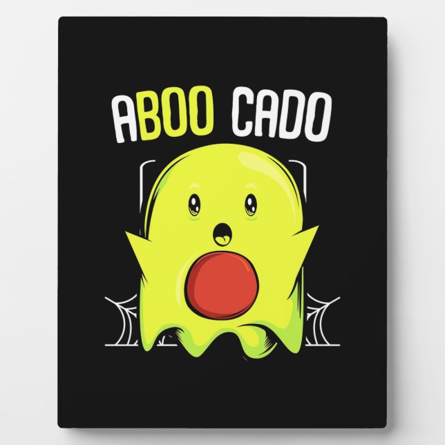 Aboocado Avocado Halloween Plaque (Front)