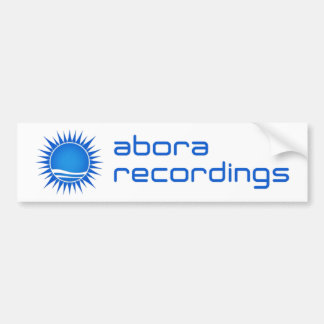 Abora Recordings Bumper Sticker (Blue)