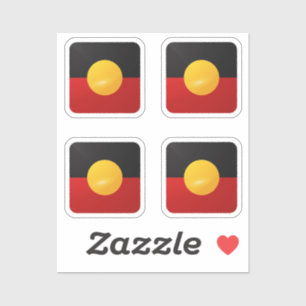 Aborigin square glossy flag