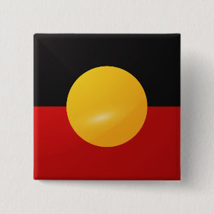 Aborigin square glossy flag 2 inch square button