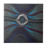 Aboriginal 3 Ceramic Tile<br><div class="desc">Graphic design,  digitally created using vector and pixel based applications,  enhanced with graphic artistic methods by Gary Grayson from Arlington,  Texas.</div>