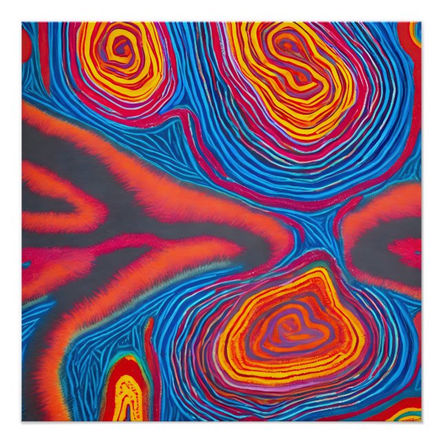 Aboriginal Abstract Art Vol 03 Poster (Front)