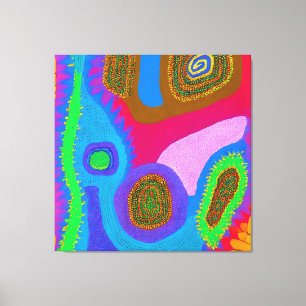 Aboriginal Abstract Art Vol 05 Canvas Print