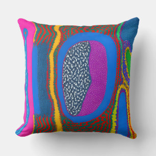 Aboriginal Abstract Art Vol 07 Throw Pillow