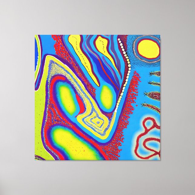 Aboriginal Abstract Art Vol 10 Canvas Print (Front)
