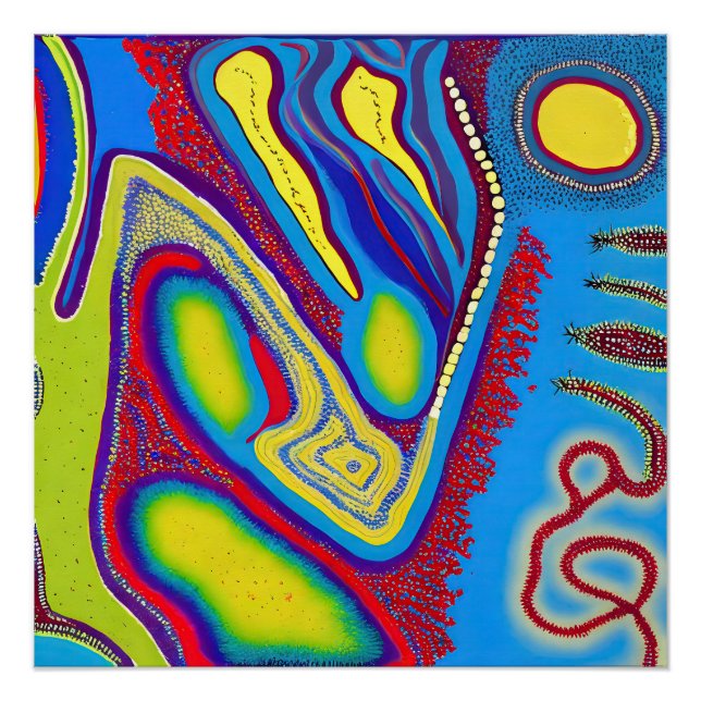 Aboriginal Abstract Art Vol 10 Poster (Front)