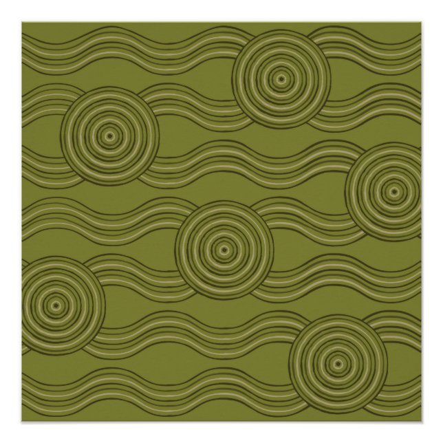 Aboriginal art bush poster (Front)