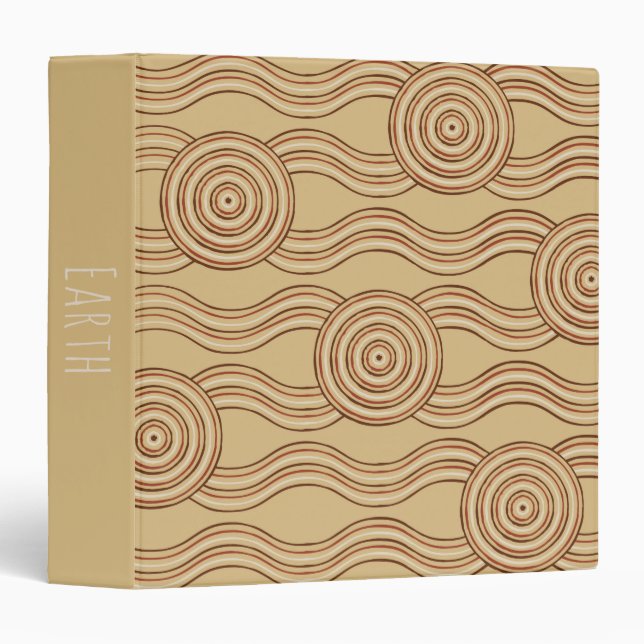 Aboriginal art earth binder (Front/Spine)
