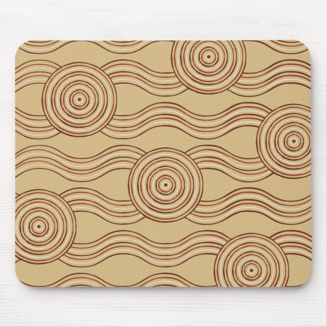 Aboriginal art earth mouse pad (Front)