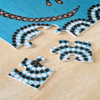 Aboriginal Art, Gecko, Point Painting, Dot Paintin Jigsaw Puzzle