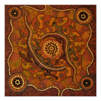 Aboriginal Art - Goanna Dreaming Poster