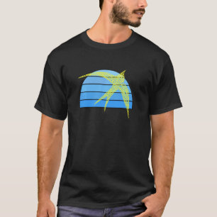 Aboriginal Art Inspired Yellow Swallow Blue Sky- B T-Shirt