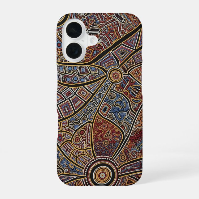 ABORIGINAL ART iPhone 16 CASE (Back)