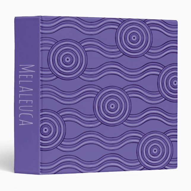 Aboriginal art melaleuca binder (Front/Spine)