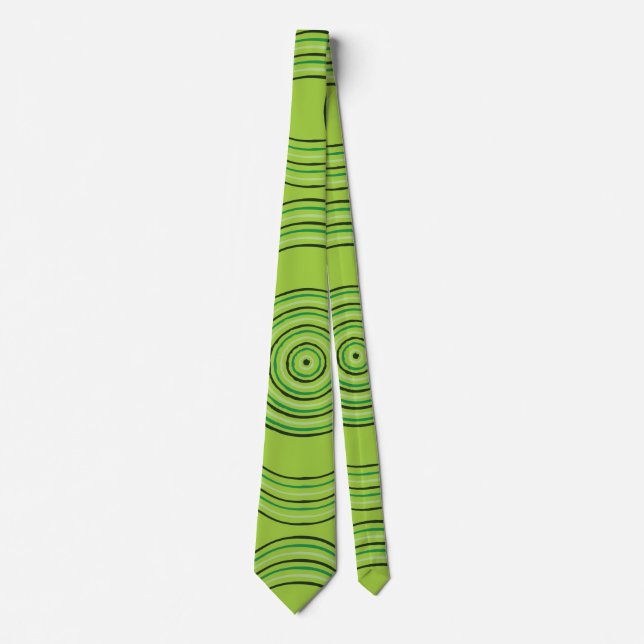 Aboriginal art rainforest tie (Front)