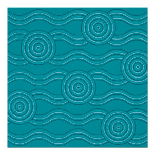 Aboriginal art reef poster
