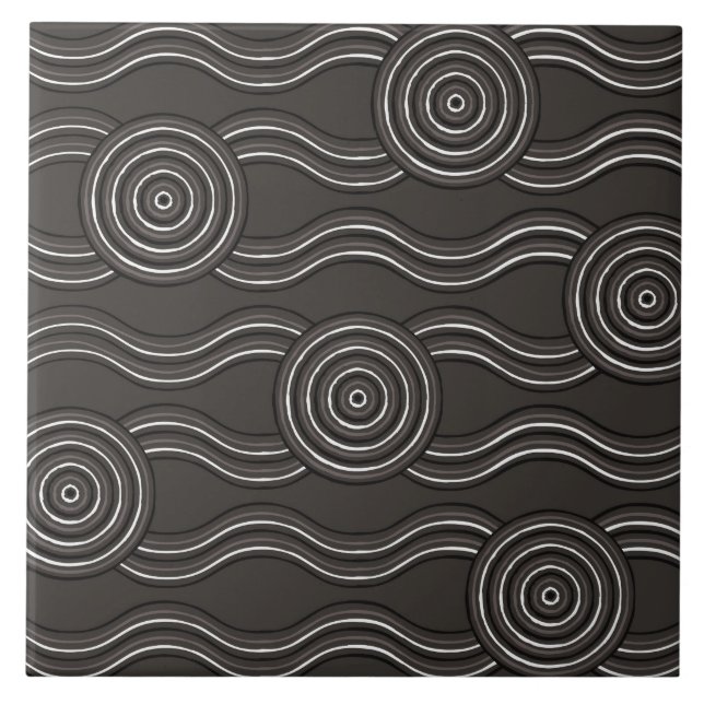 Aboriginal art storm tile (Front)