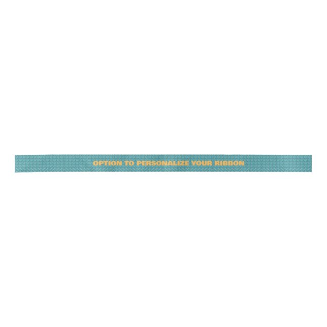 Aboriginal art style wrapping ribbon blue satin ribbon (Front)