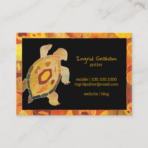 Aboriginal Art Turtle Business Cards