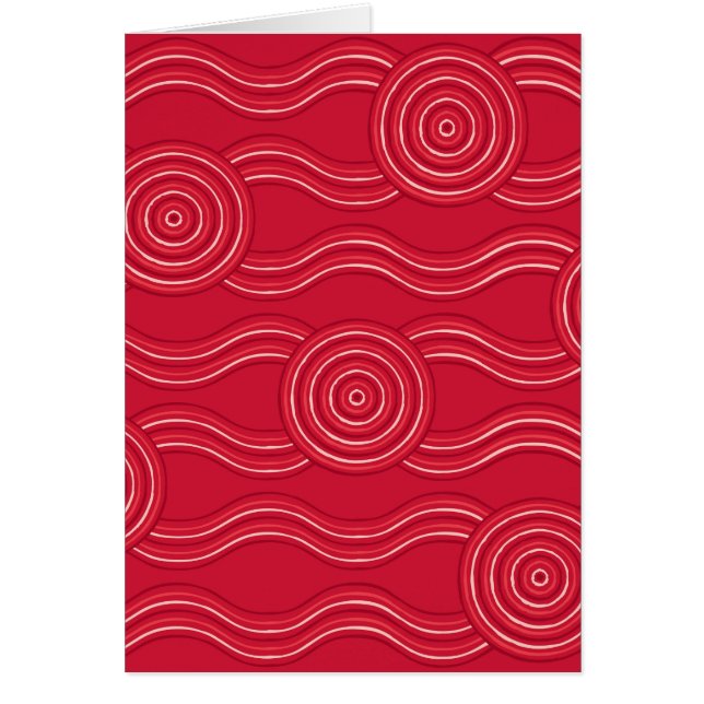 Aboriginal art waratah (Front)