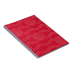 Aboriginal art waratah notebook