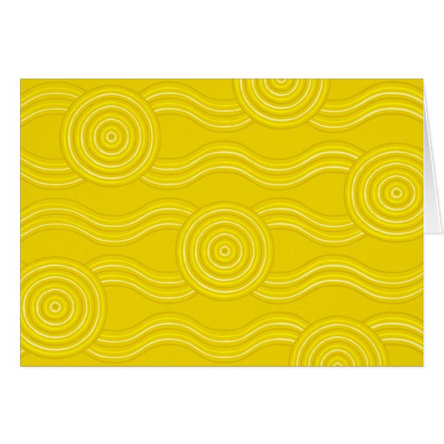 Aboriginal art wattle (Front Horizontal)