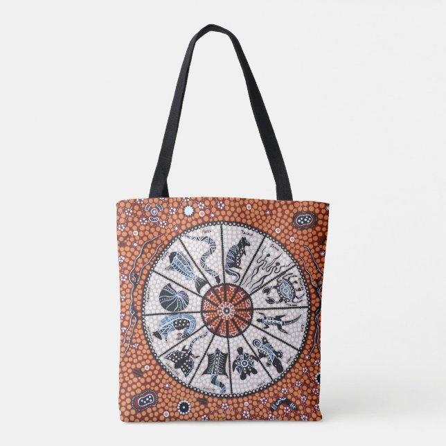 Aboriginal Astrology Tote Bag (Back)