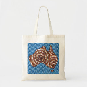 Aboriginal Australia dot painting Tote Bag