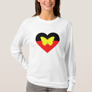 Aboriginal Butterfly Flag T-Shirt