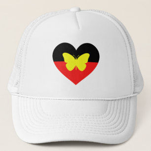 Aboriginal Butterfly Flag Trucker Hat