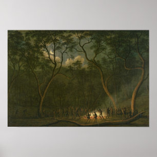 Aboriginal Coroboree in Van Diemen's Land Poster