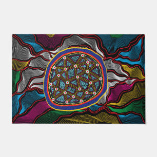Aboriginal Design-15 Door Mat