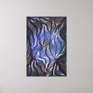 Aboriginal Design-16 Stretched Canvas Print